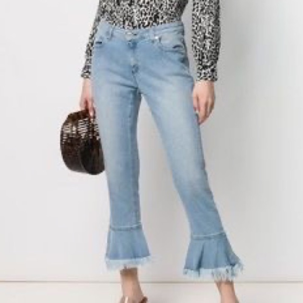 Michael Kors cropped Flare jeans